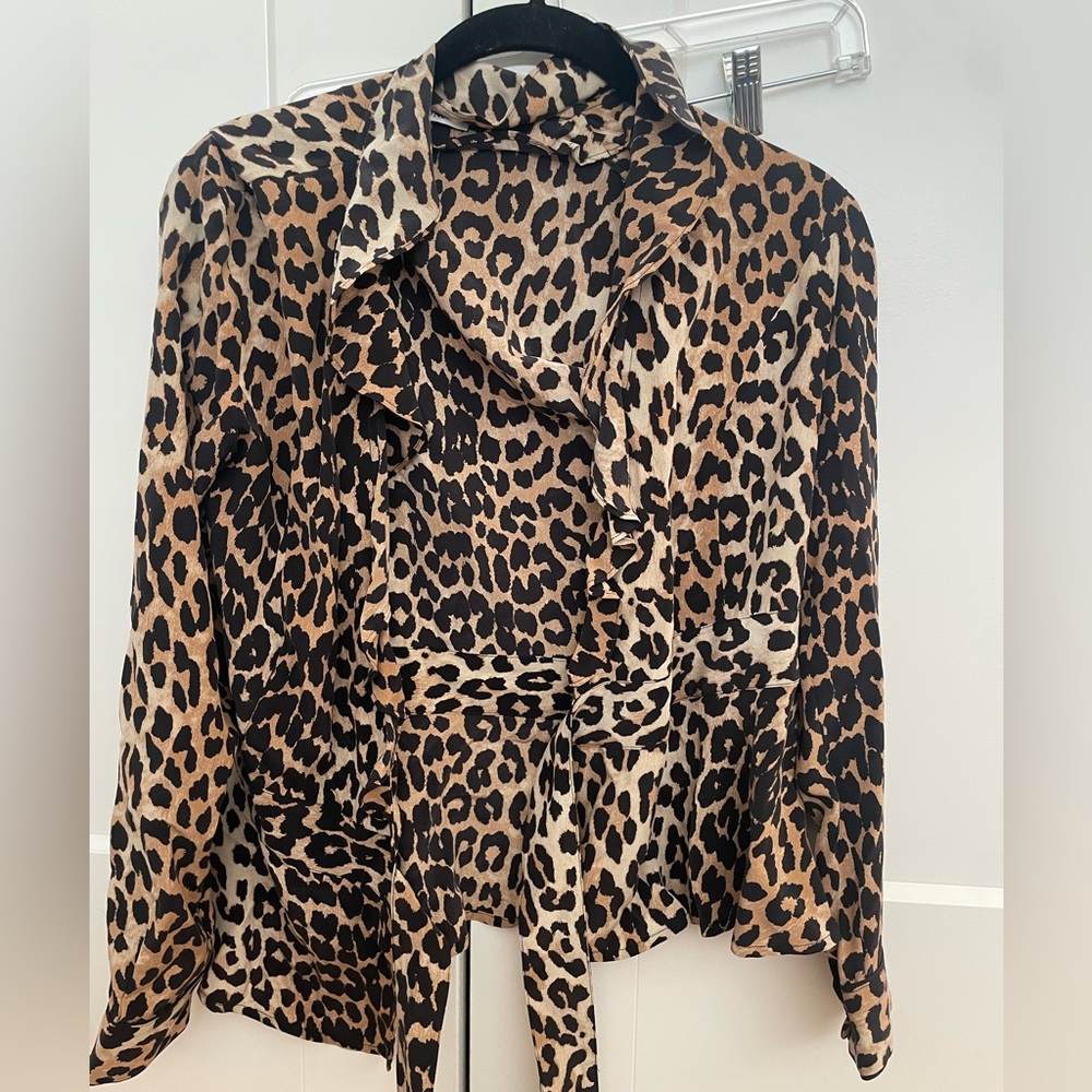 Ganni silk blouse